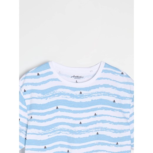 Sinsay - Koszulka ze wzorem marynistycznym all over - Inny Sinsay M Sinsay