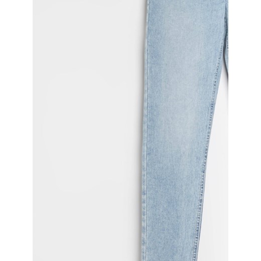 Sinsay - Jeansy high waist skinny - niebieski Sinsay 36 Sinsay