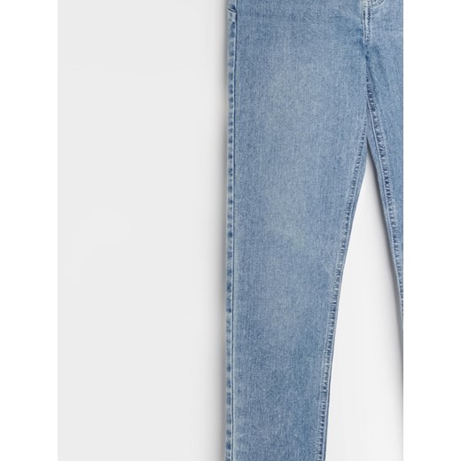 Sinsay - Jeansy high waist skinny - niebieski Sinsay 36 Sinsay