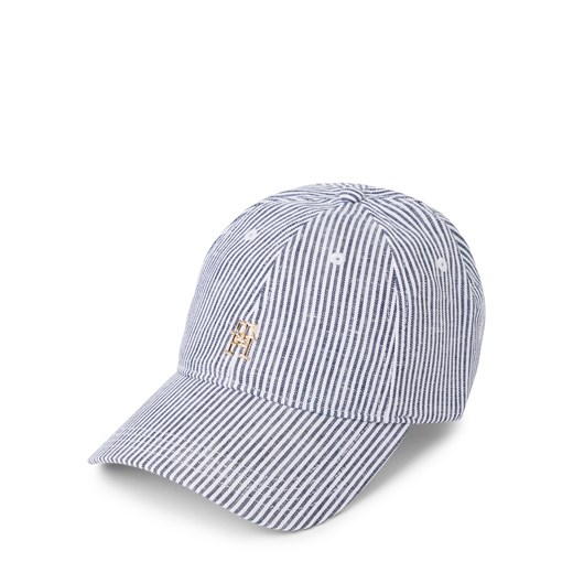 Tommy Hilfiger Czapka damska Kobiety len granatowy w paski ze sklepu vangraaf w kategorii Czapki z daszkiem damskie - zdjęcie 178806819