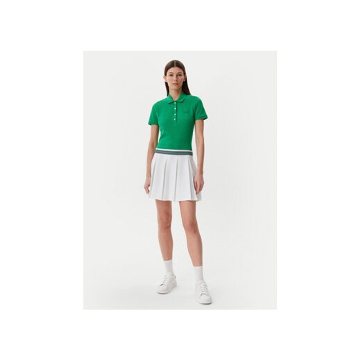 Bluzka damska Lacoste z kołnierzykiem z krótkimi rękawami 