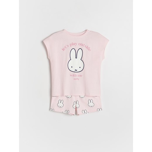 Reserved - Dwuczęściowa piżama Miffy - pastelowy róż ze sklepu Reserved w kategorii Piżamy dziecięce - zdjęcie 178808498