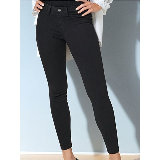 Sinsay - Jeansy skinny mid waist - czarny ze sklepu Sinsay w kategorii Jeansy damskie - zdjęcie 178809876