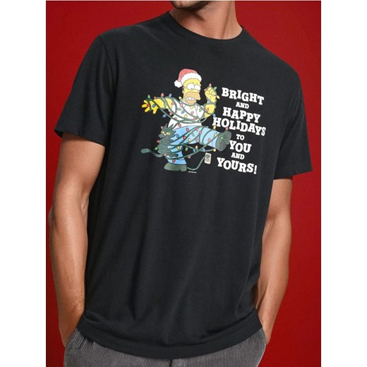 Sinsay - Koszulka The Simpsons - czarny ze sklepu Sinsay w kategorii T-shirty męskie - zdjęcie 178809897