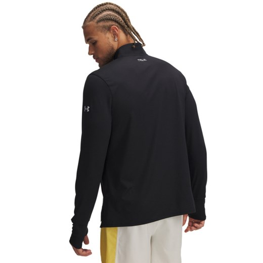 Męski longsleeve do biegania Under Armour UA Trail Run Quarter Zip - czarny ze sklepu Sportstylestory.com w kategorii T-shirty męskie - zdjęcie 178810145