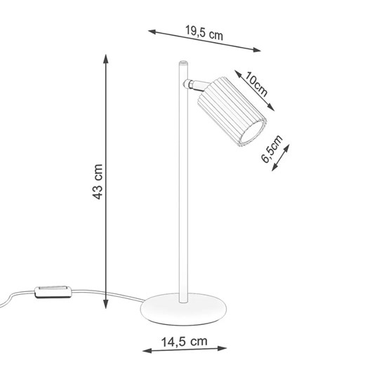 Lampa stołowa Lumes