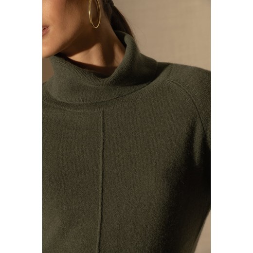 Sweter damski Perfect Cashmere kaszmirowy z golfem na zimę