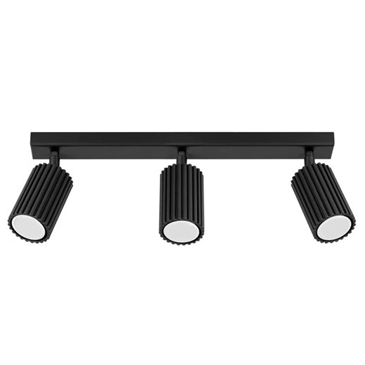 Loftowa czarna lampa sufitowa - D307 Deliza ze sklepu Edinos.pl w kategorii Lampy sufitowe - zdjęcie 178814266