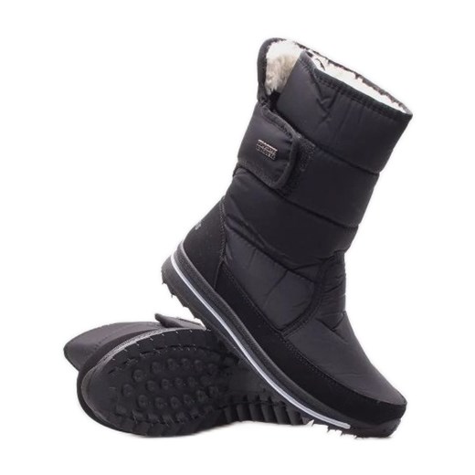 Buty Progress W PROGJ-21-08 czarne ze sklepu ButyModne.pl w kategorii Śniegowce damskie - zdjęcie 178814807