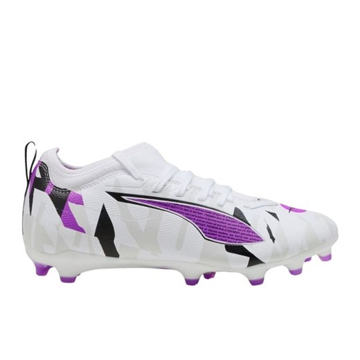 Buty piłkarskie Puma Ultra 5 Match Forever FG/AG  108413 01 białe ze sklepu ButyModne.pl w kategorii Buty sportowe dziecięce - zdjęcie 178814917
