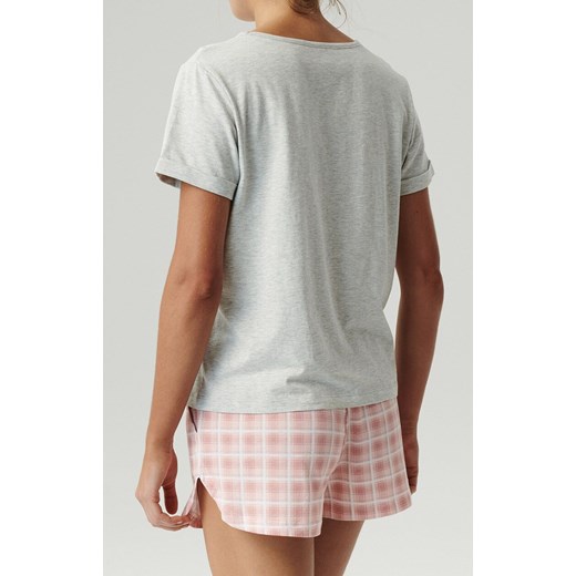 Atlantic piżama damska NLP-497-SZMJ_ROZ, Kolor szaro-różowy, Rozmiar S, ATLANTIC ze sklepu Intymna w kategorii Piżamy damskie - zdjęcie 178815796