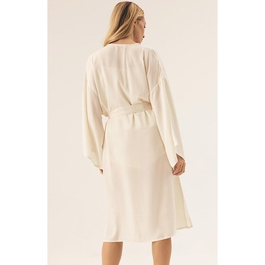 Esotiq szlafrok damski cienki Rhone 42656-01X, Kolor kremowy, Rozmiar L/XL, Esotiq ze sklepu Intymna w kategorii Szlafroki damskie - zdjęcie 178815838