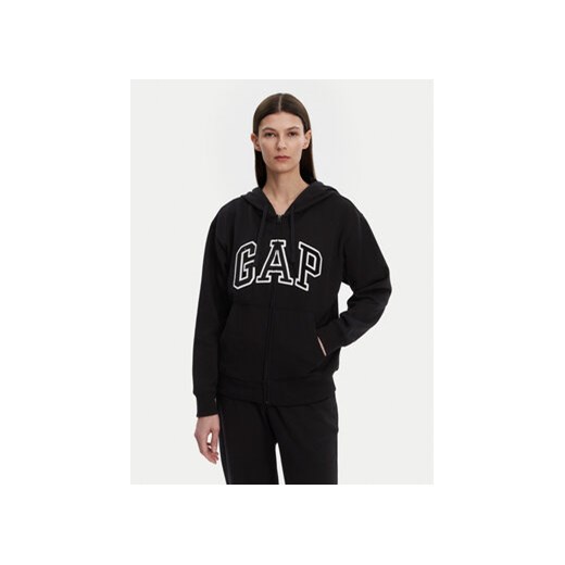 Gap Bluza 727433-04 Czarny Relaxed Fit ze sklepu MODIVO w kategorii Bluzy damskie - zdjęcie 178816448