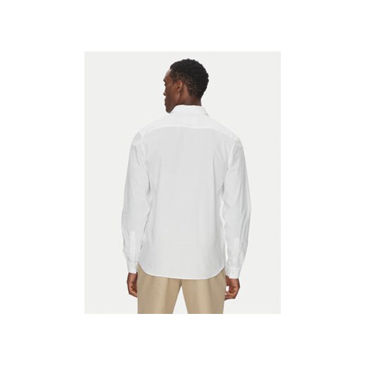 Koszula męska Lacoste elegancka biała z klasycznym kołnierzykiem z długimi rękawami 