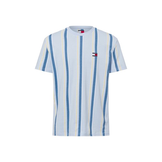 Tommy Jeans Koszulka męska Mężczyźni Bawełna jasnoniebieski w paski ze sklepu vangraaf w kategorii T-shirty męskie - zdjęcie 178818387