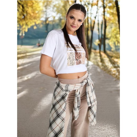 Sinsay - Spodnie straight fit - beżowy ze sklepu Sinsay w kategorii Spodnie damskie - zdjęcie 178820138
