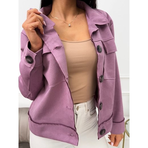 Wrzosowa Zamszowa Kurteczka Modnakiecka.pl 38 ModnaKiecka.pl