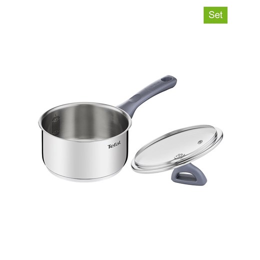 Tefal 2-częściowy zestaw &quot;Daily Cook&quot; w kolorze srebrnym - Ø 16 cm ze sklepu Limango Polska w kategorii Garnki - zdjęcie 178823885