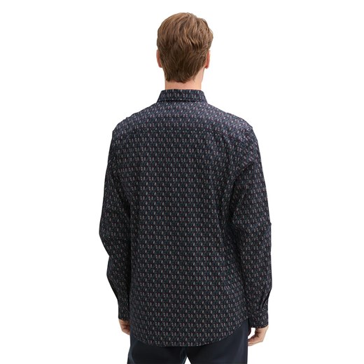 Koszula męska Tom Tailor z kołnierzykiem button down bawełniana z długimi rękawami