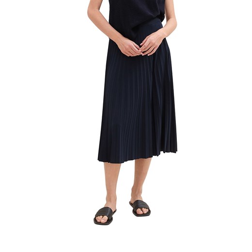 Sukienka Tom Tailor elegancka bez rękawów midi z okrągłym dekoltem