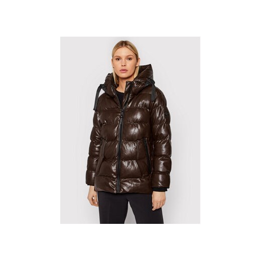 DKNY Kurtka zimowa DL1MUF63 Brązowy Regular Fit ze sklepu MODIVO w kategorii Kurtki damskie - zdjęcie 178825746