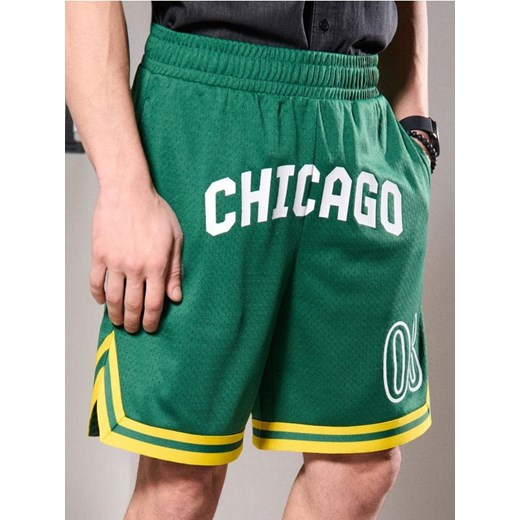 Sinsay - Szorty comfort basketball - zielony ze sklepu Sinsay w kategorii Spodenki męskie - zdjęcie 178827069