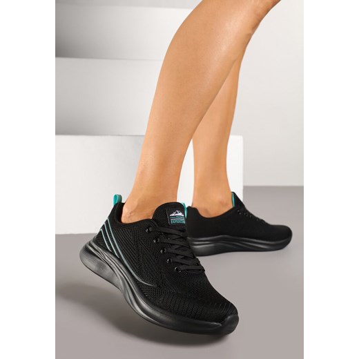 Czarno-Miętowe Buty Sportowe Sneakersy Zdobione Efektem Ombre Banelissa Renee 40 okazyjna cena renee.pl
