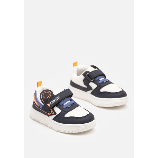 Granatowe Buty Sportowe Sneakersy ze Skórzaną Wkładką Nonanira 23 promocyjna cena born2be.pl