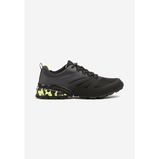 Czarno-Zielone Buty Sportowe Sneakersy z Efektem Ombre na Tłoczonej Podeszwie Nelloti ze sklepu born2be.pl w kategorii Buty sportowe męskie - zdjęcie 178827666