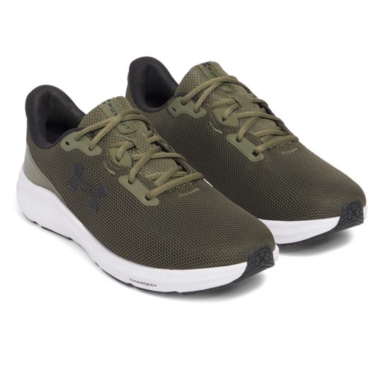 Męskie buty do biegania Under Armour UA Charged Pursuit 4 - oliwkowe/khaki ze sklepu Sportstylestory.com w kategorii Buty sportowe męskie - zdjęcie 178828725