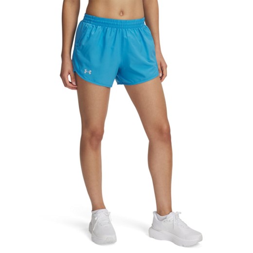 Damskie spodenki do biegania Under Armour UA Fly By 3\'\' Shorts - niebieskie ze sklepu Sportstylestory.com w kategorii Szorty - zdjęcie 178828749