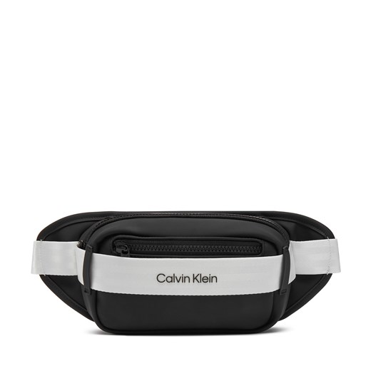 Saszetka nerka Calvin Klein Jeans Logo Waist Bag IU0IU00694 Czarny one size eobuwie.pl