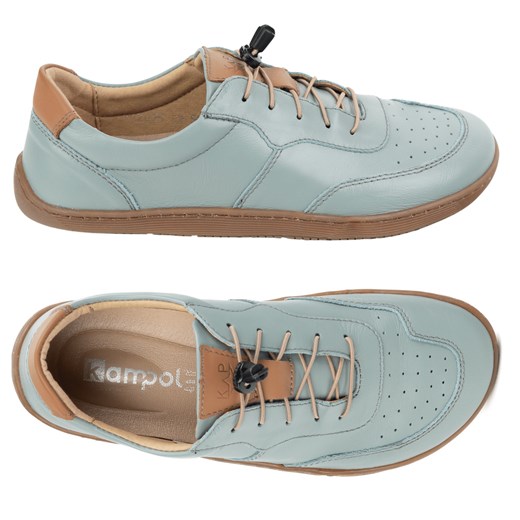 BAREFOOT minimalistyczne buty skórzane 500/24 pistacja ze sklepu butyolivier w kategorii Półbuty damskie - zdjęcie 178831048