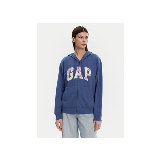 Gap Bluza 727433-06 Niebieski Relaxed Fit ze sklepu MODIVO w kategorii Bluzy damskie - zdjęcie 178835719