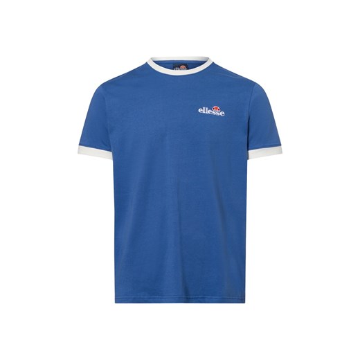 ellesse Koszulka męska - Meduno Mężczyźni Bawełna niebieski jednolity ze sklepu vangraaf w kategorii T-shirty męskie - zdjęcie 178850687