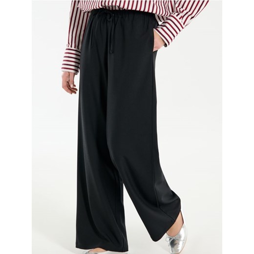 Sinsay - Spodnie wide leg - czarny ze sklepu Sinsay w kategorii Spodnie damskie - zdjęcie 178851746