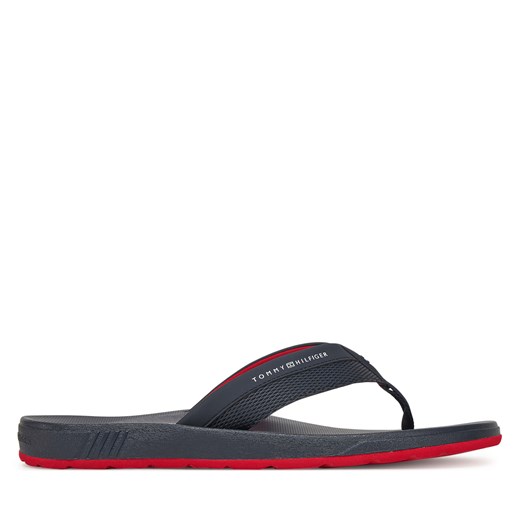 Japonki Tommy Hilfiger Molded Hilfiger Beach Sandal FM0FM05361 Granatowy Tommy Hilfiger 46 eobuwie.pl
