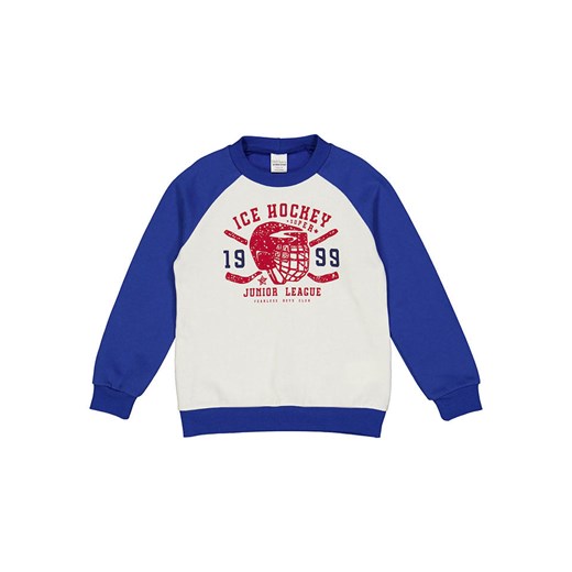 Fred´s World by GREEN COTTON Bluza &quot;Ice hockey&quot; w kolorze niebiesko-białym ze sklepu Limango Polska w kategorii Bluzy chłopięce - zdjęcie 178852598