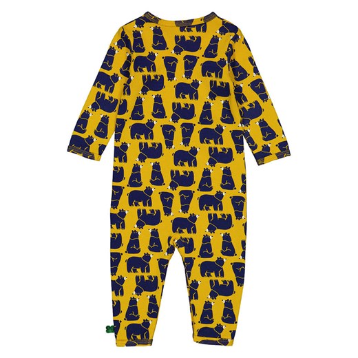 Fred´s World by GREEN COTTON Rampers "Bear" w kolorze żółtym 74 Limango Polska wyprzedaż