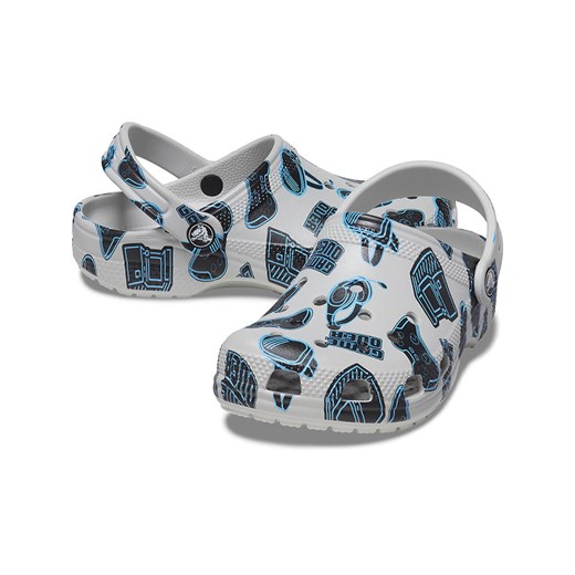 Crocs Chodaki &quot;Classic Game Over&quot; w kolorze szaro-błękitno-czarnym Crocs 20/21 wyprzedaż Limango Polska