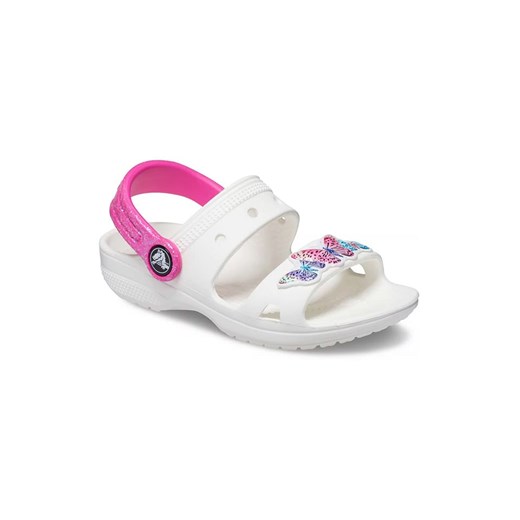 Crocs Sandały &quot;Classic&quot; w kolorze biało-różowym ze sklepu Limango Polska w kategorii Sandały dziecięce - zdjęcie 178853969