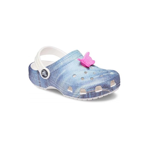 Crocs Chodaki &quot;Classic Denim&quot; w kolorze niebiesko-białym ze sklepu Limango Polska w kategorii Klapki dziecięce - zdjęcie 178853975