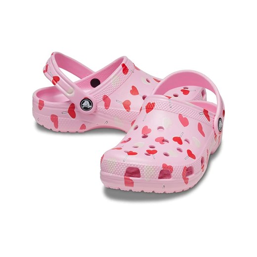 Crocs Chodaki "Classic VDay" w kolorze czerwono-jasnoróżowym Crocs 24/25 Limango Polska okazyjna cena
