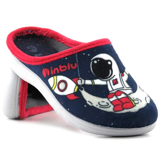 Urocze kapcie dziecięce z astronautą - INBLU B9-41, granatowe ze sklepu ulubioneobuwie w kategorii Kapcie dziecięce - zdjęcie 178861837