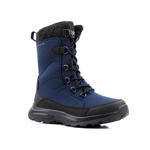 Wysokie buty zimowe, śniegowce damskie DK TECH SoftShell 2105, granatowe ze sklepu ulubioneobuwie w kategorii Śniegowce damskie - zdjęcie 178862005