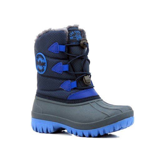 Śniegowce dziecięce ze ściągaczem - LEE COOPER LCJ-21-44-0517K, granatowe ze sklepu ulubioneobuwie w kategorii Buty zimowe dziecięce - zdjęcie 178864205