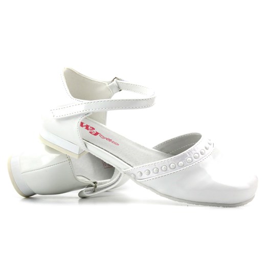 Eleganckie buty, czółenka komunijne - Wojtyłko 23712, białe ze sklepu ulubioneobuwie w kategorii Buty komunijne - zdjęcie 178864649