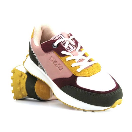Buty sportowe, sneakersy damskie BIG STAR II274404, różowo-zielone ze sklepu ulubioneobuwie w kategorii Buty sportowe damskie - zdjęcie 178866587