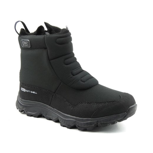 Śniegowce damskie DK Softshell 15080, czarne ze sklepu ulubioneobuwie w kategorii Śniegowce damskie - zdjęcie 178867097