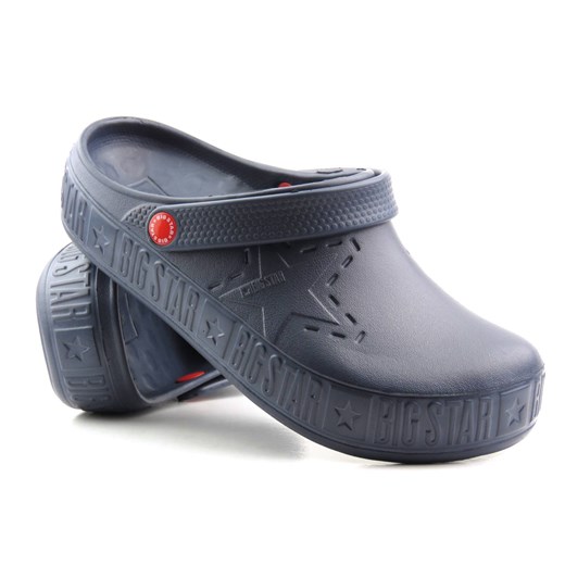 Piankowe klapki damskie, clogsy- BIG STAR II275002, granatowe 41 ulubioneobuwie